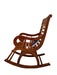 Wooden Twist Lurch Handmade Teak Wood Honey Finish Rocking Chair - Wooden Twist UAE