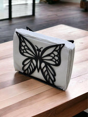 Wooden Twist Butterfly Design Tableware Wrought Iron Napkin Tissue Holder Kitchen Organizer - Wooden Twist UAE