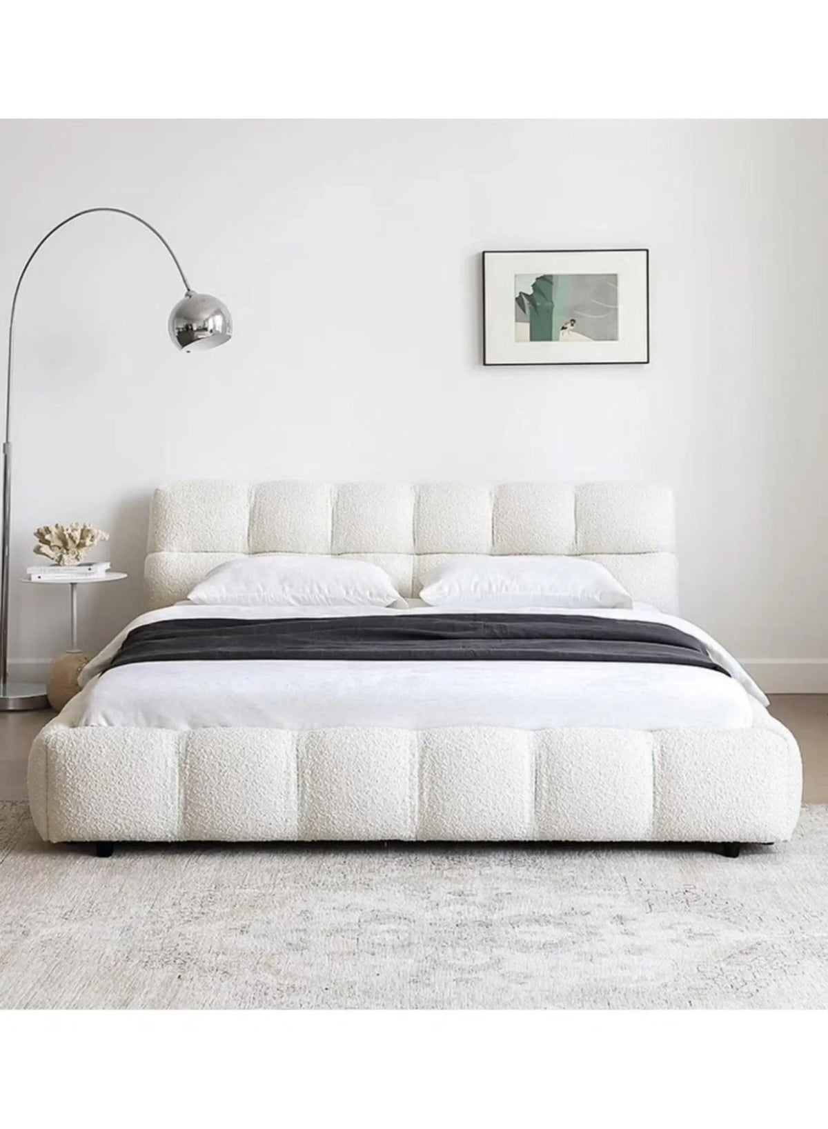 The Awf Modernize Boucle Upholstery Bed