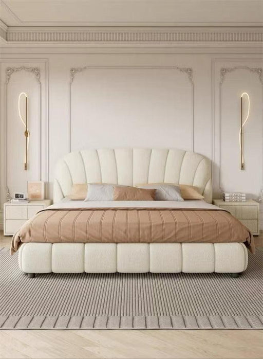 Wooden Twist Grandeur Modernize Boucle Upholstery Bed for Luxury Bedroom - Wooden Twist UAE