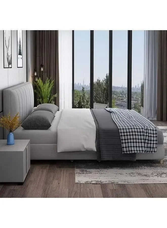 Plush Velvet Upholstered Headboard