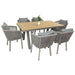 6-Seater Dining Set with Cushions