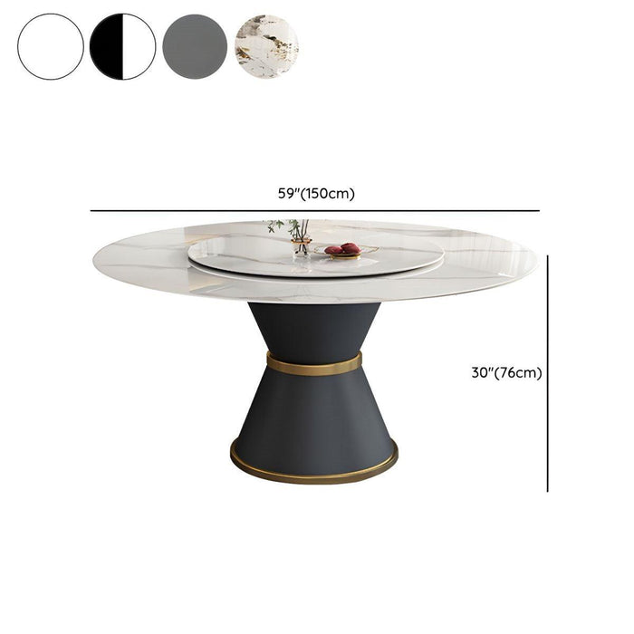 Rock Slab Tabletop Round Table