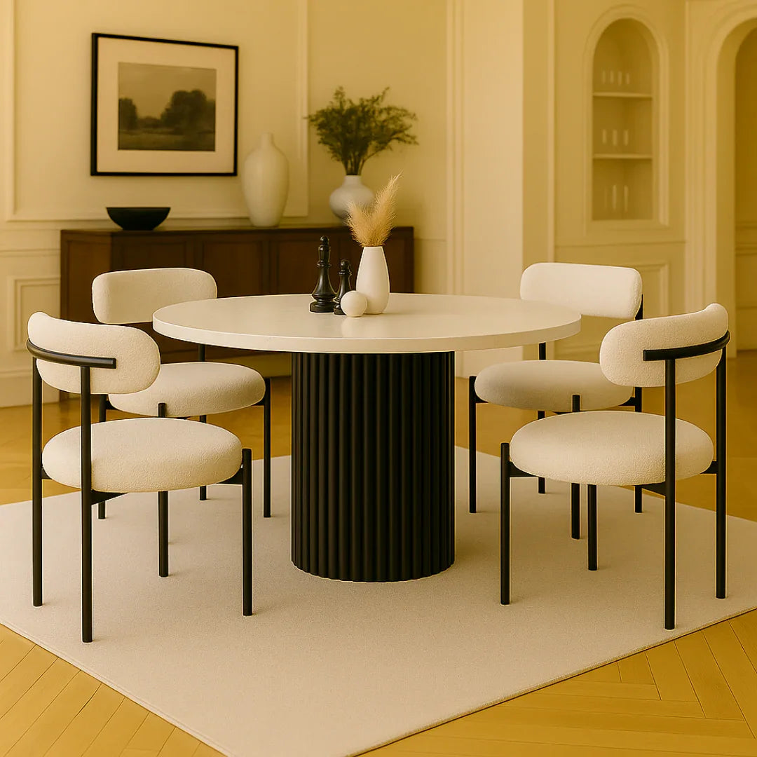 The Lunaris Flute 4-Seater Set Blends Luxury And Comfort