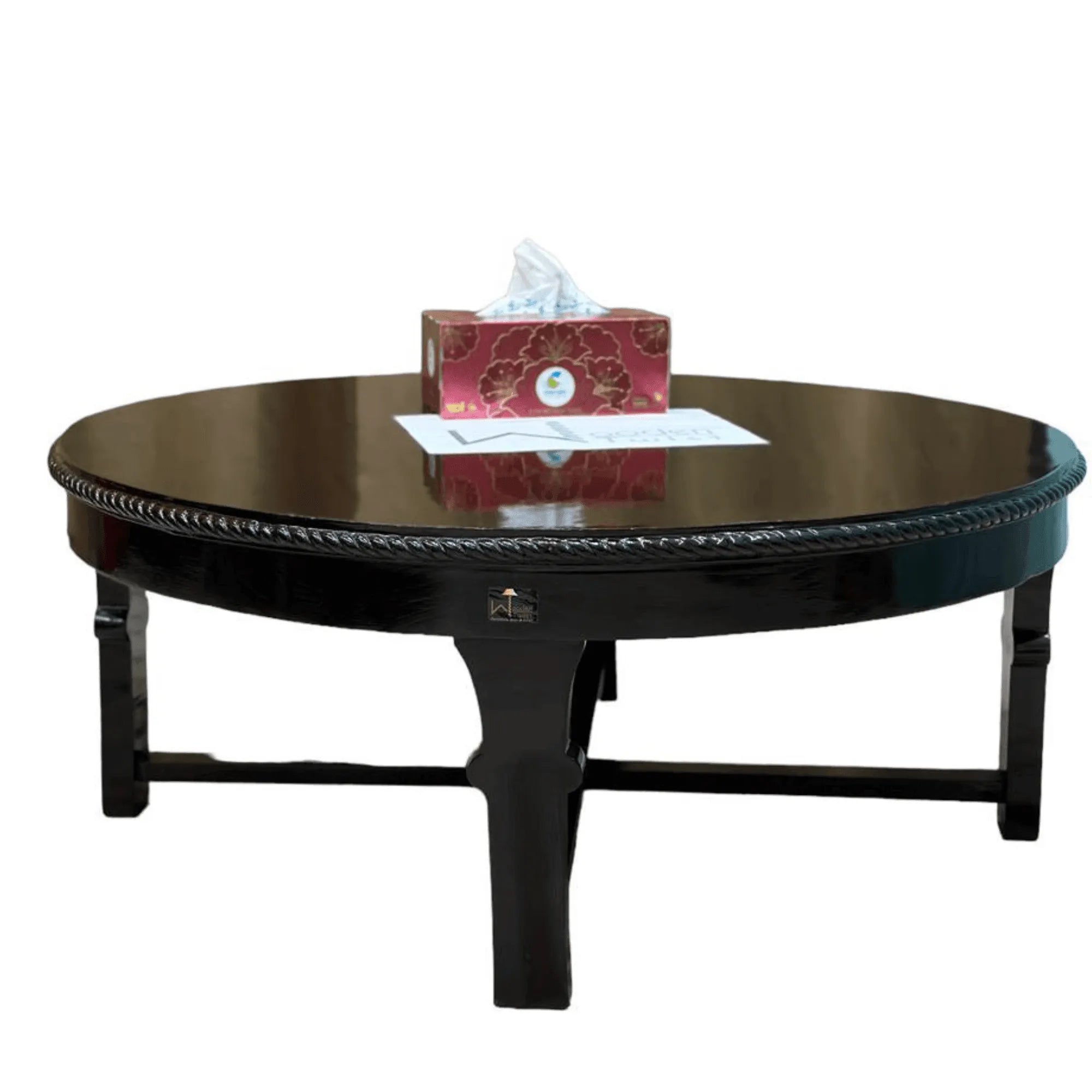 Wood Twist Round Coffee Table