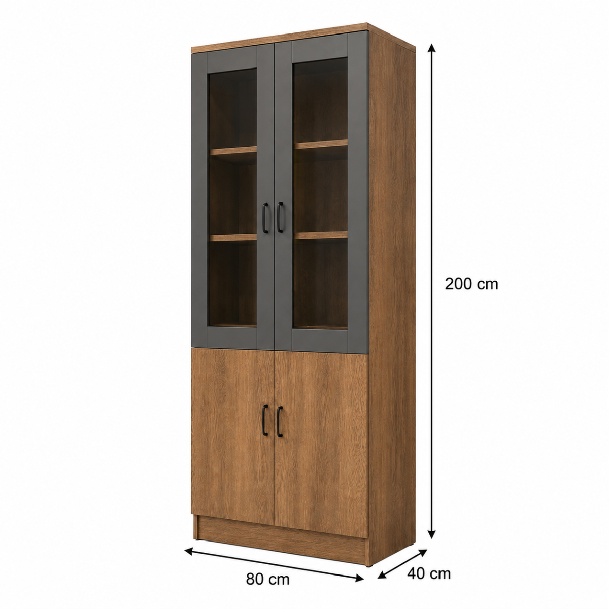 dimensions - 80cm width x 40cm depth x 200cm height