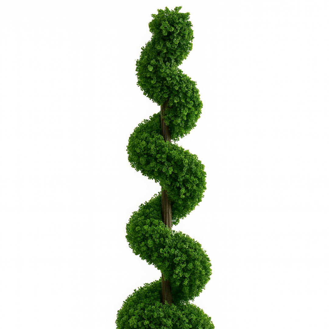 Artificial Spiral Topiary Bonsai Tree