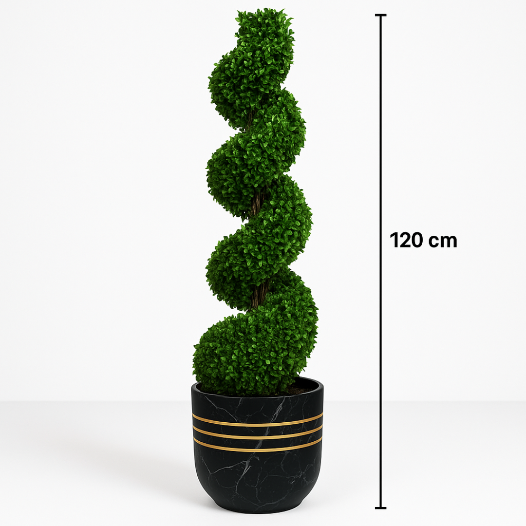Artificial Spiral Topiary Bonsai Tree