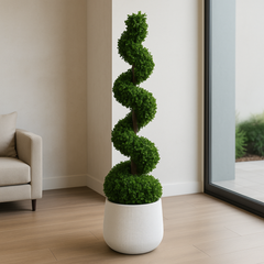 Wooden Twist 150cm Artificial Spiral Topiary Bonsai Tree Premium Indoor & Outdoor Home Décor Plant