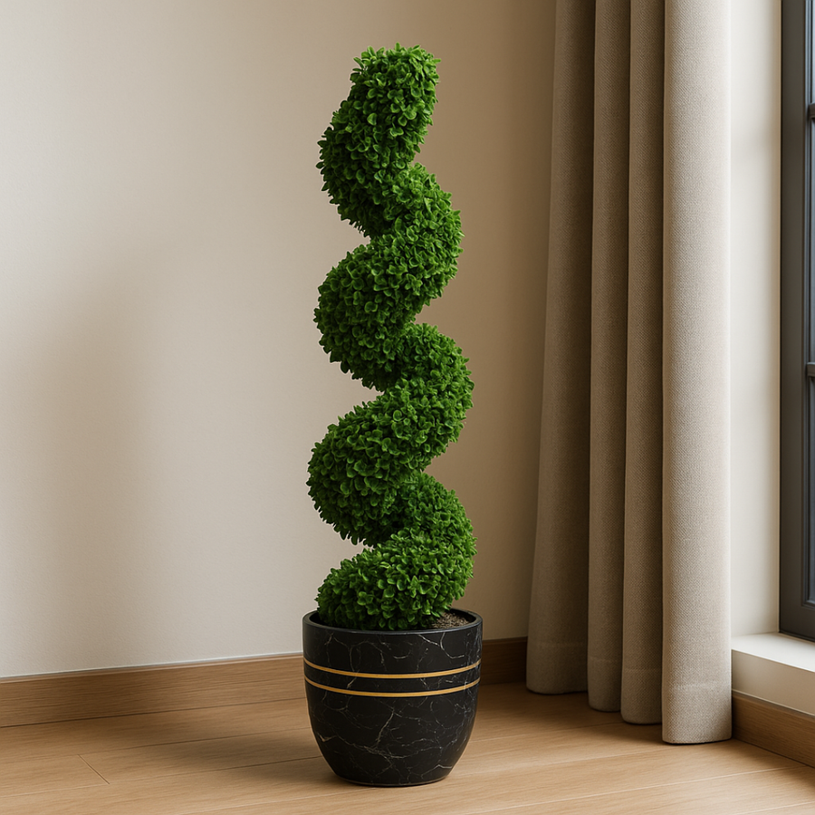 High-Density Leaves, Natural Spiral Shape