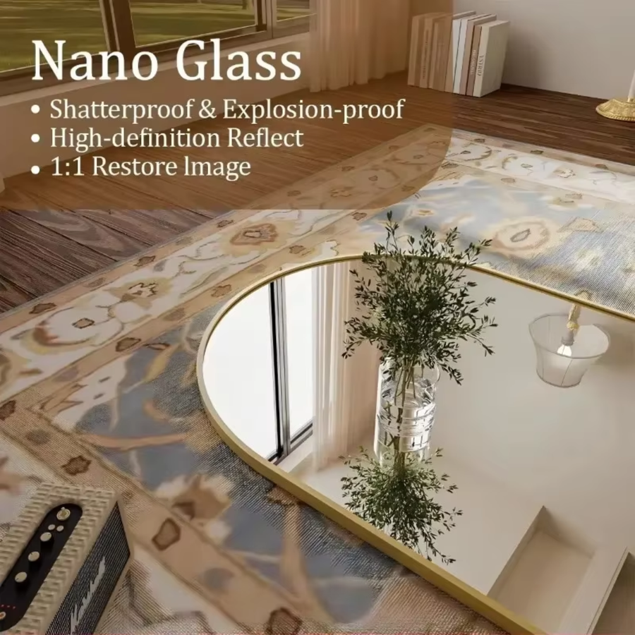 Rust-Resistant Golden Aluminium Frame