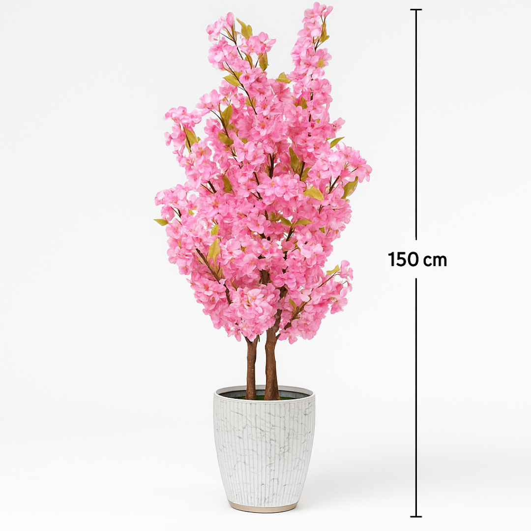 Artificial cherry blossom plant