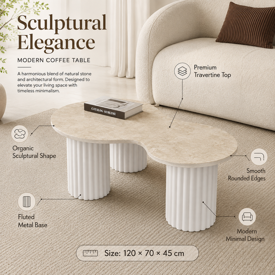 Premium Travertine Top