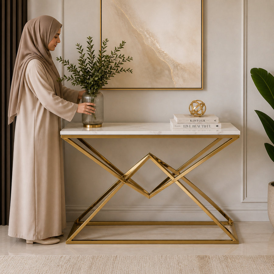 A Rich, Polished Marble Surface