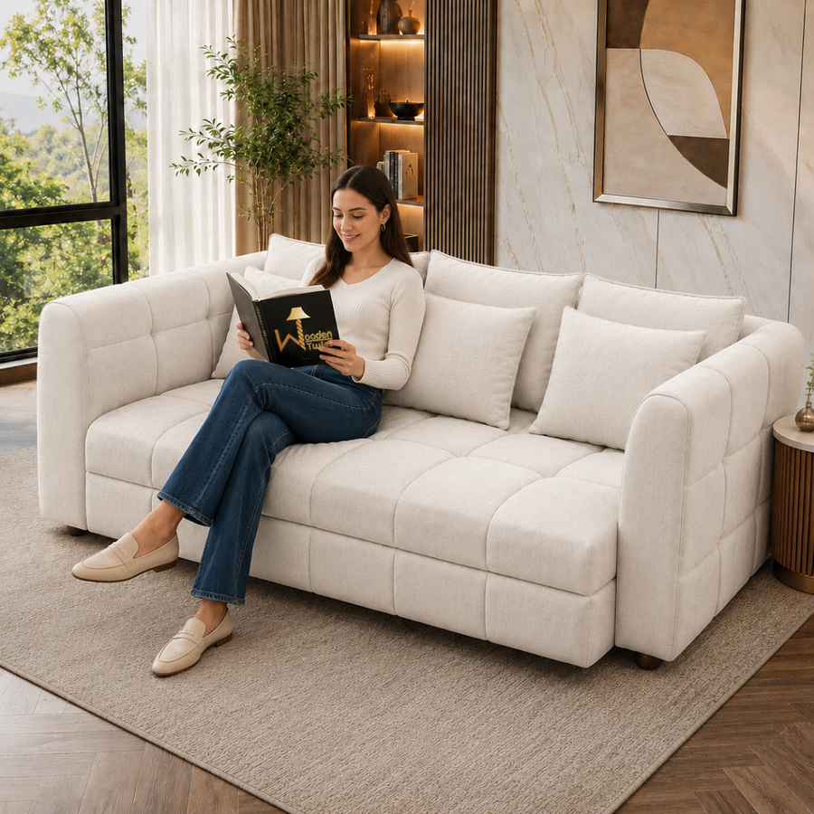 Six Cushions, Hotel-Style Finish