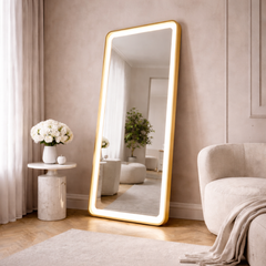 Golden Smart LED Mirror with Touch Control