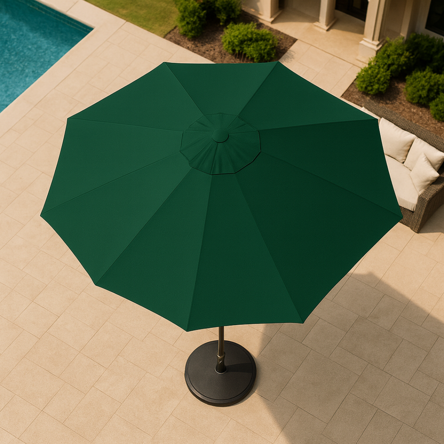A Green Canopy Made From Waterproof, UV-Protected Polyester