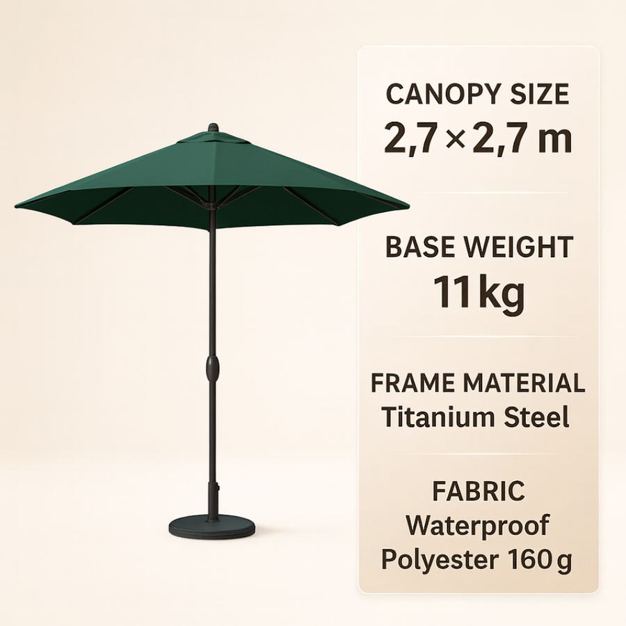 Titanium Steel Frame and a 15kg Stabilizing Base