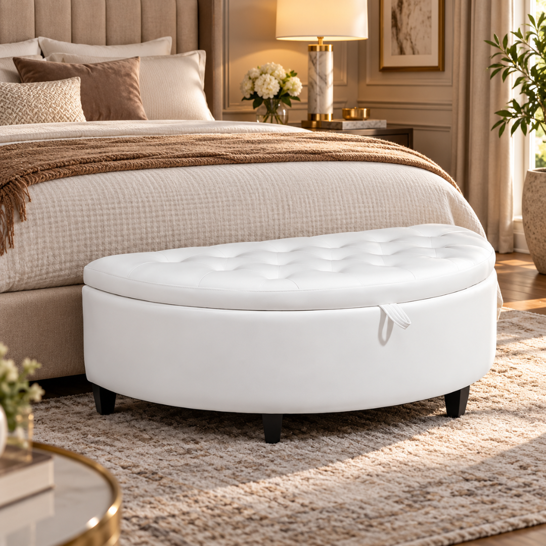 Elegant Storage in a Half-Moon Silhouette