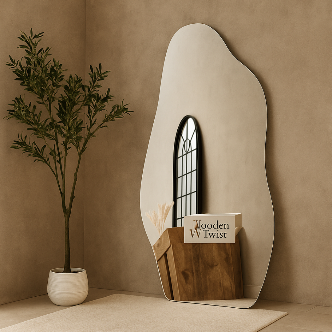 Irregular LED Backlit Full-Length Mirror