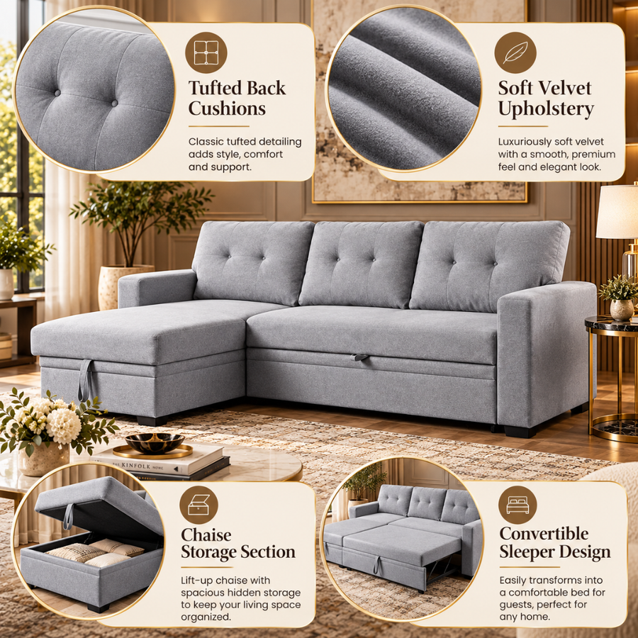 Hidden Storage in the Chaise