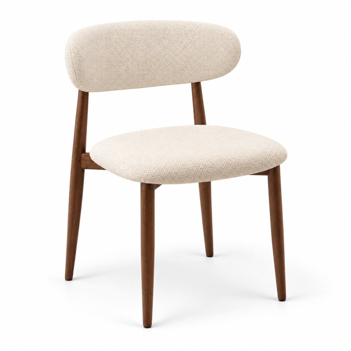 Wooden Twist Liora Luxe Curved Back Dining Chair product shot on white background, front view