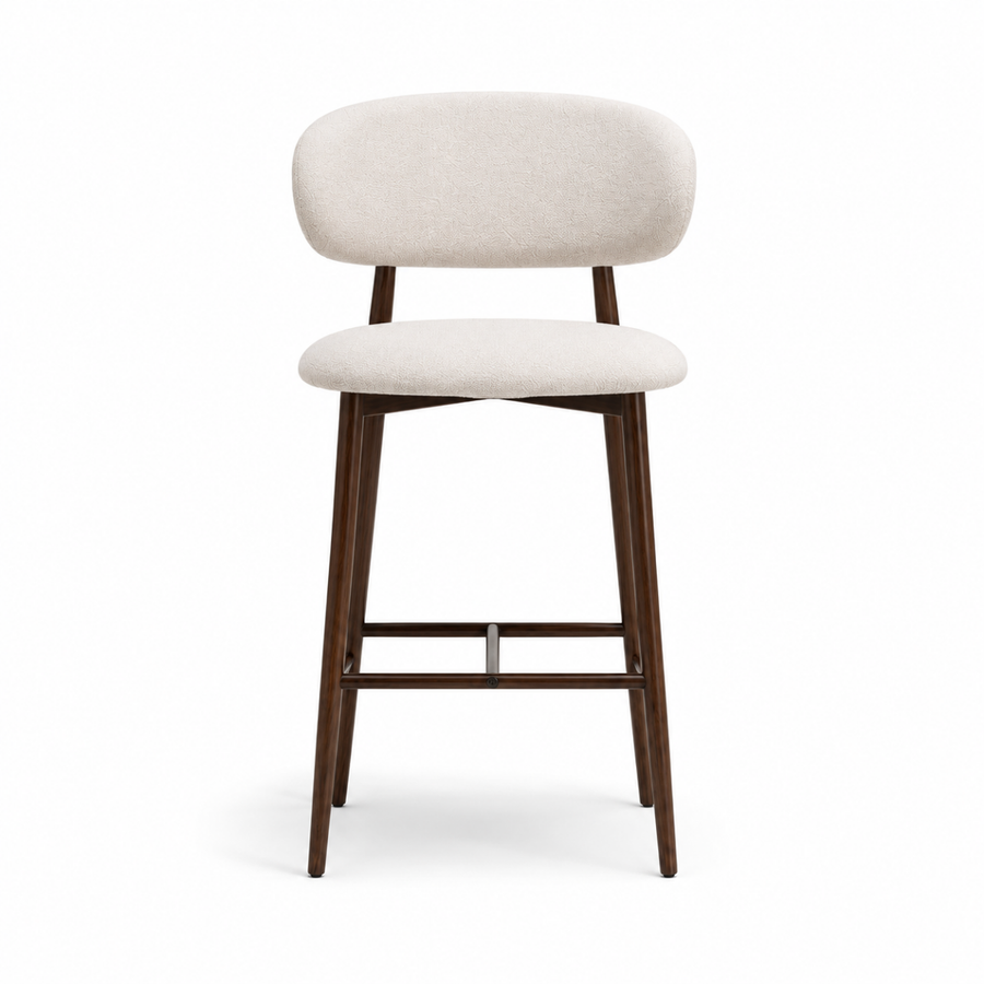 A sturdy walnut metal frame for daily use