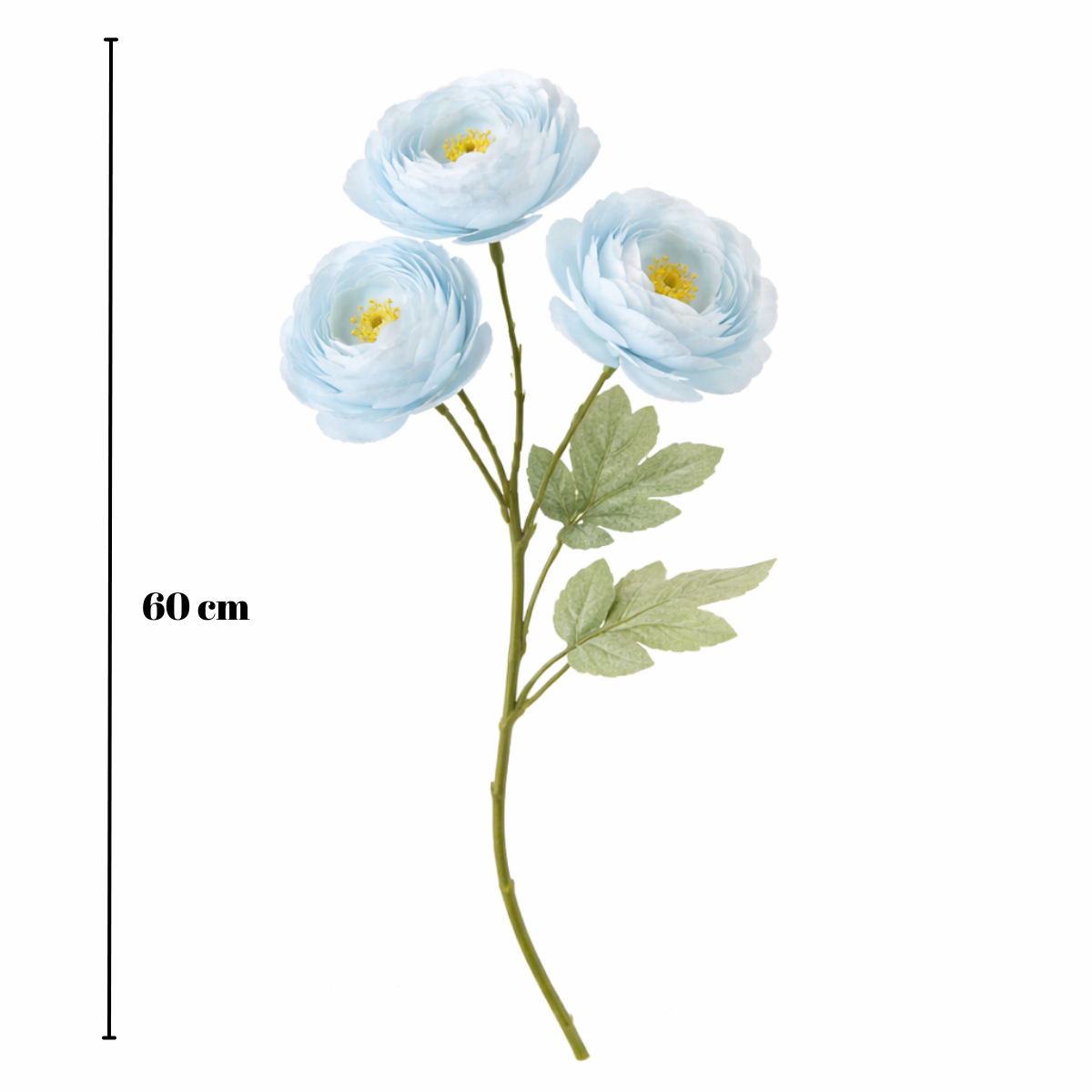 Artificial Blue Ranunculus Flower