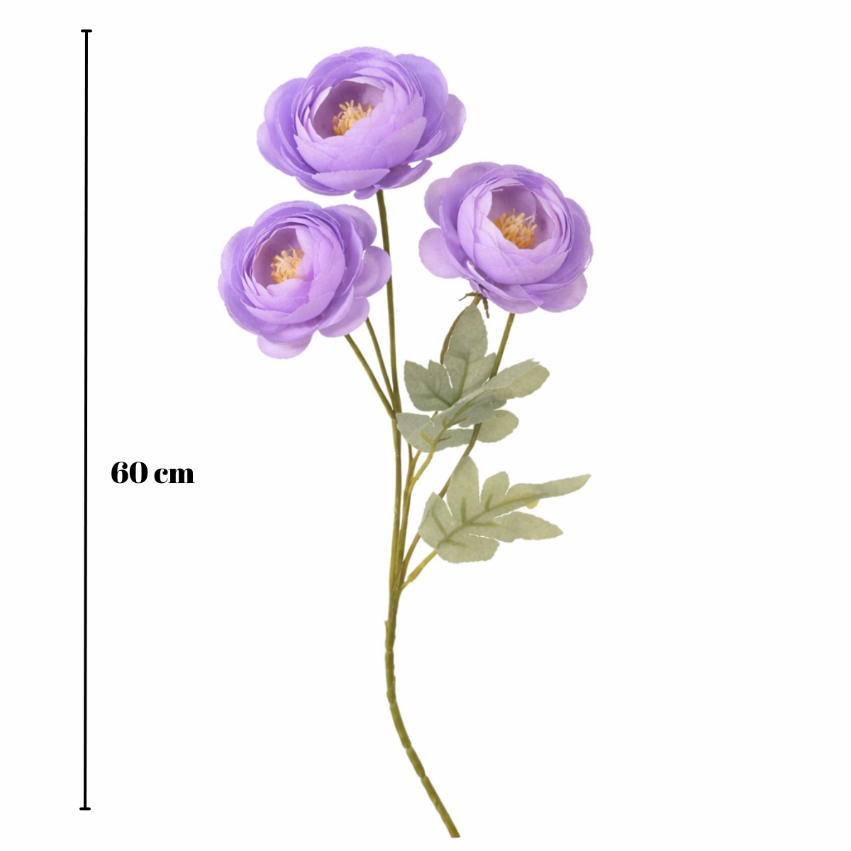 Artificial Purple Ranunculus Flower