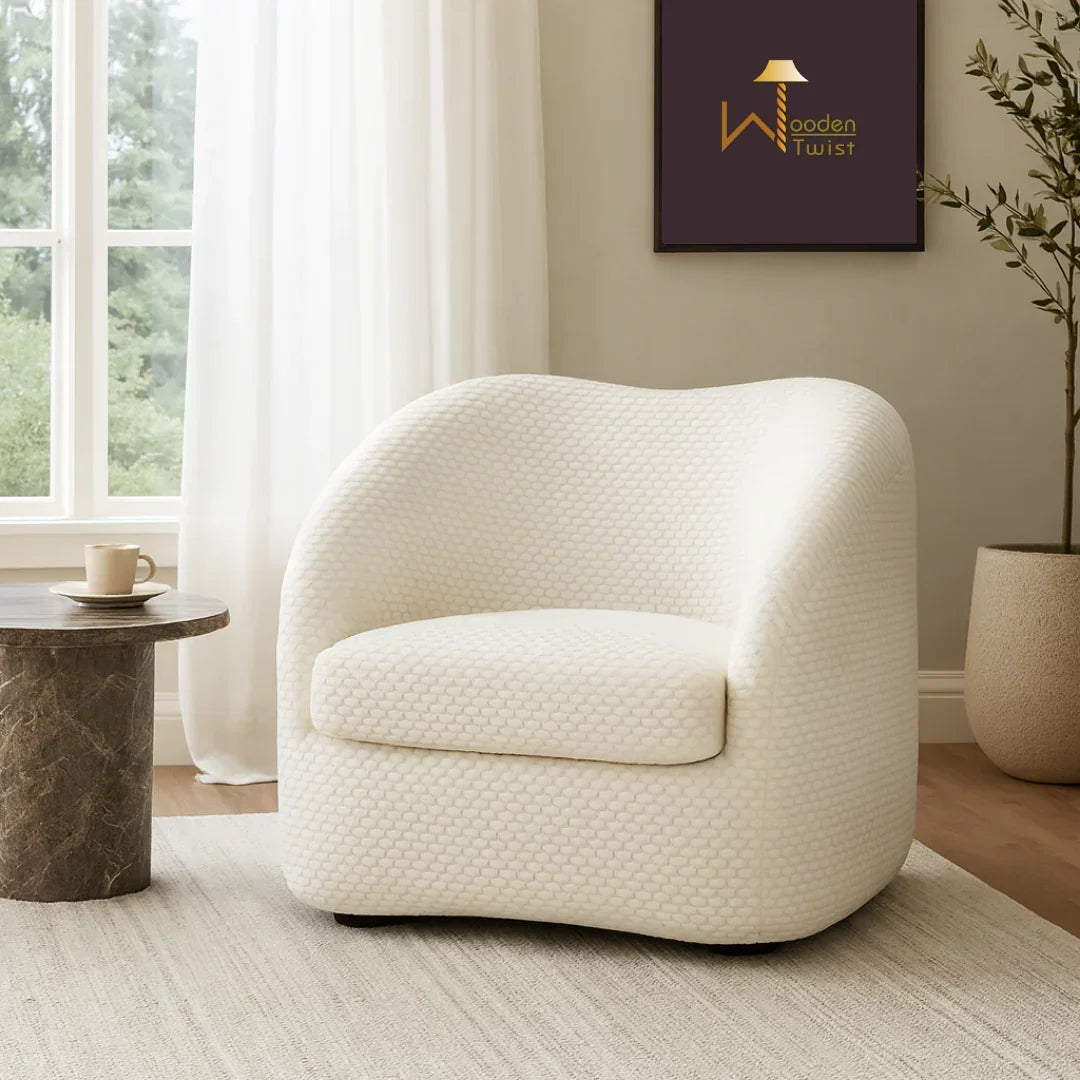 The Seraphina Curve Single Seater Sofa