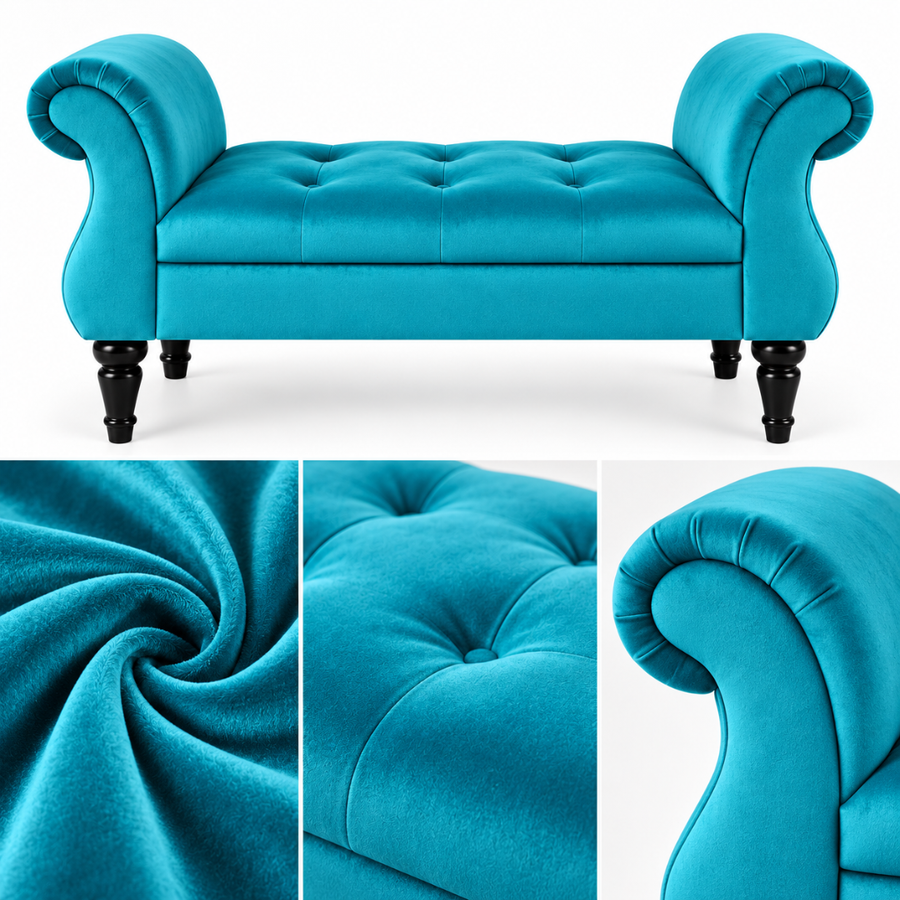 Premium Sky Blue Velvet