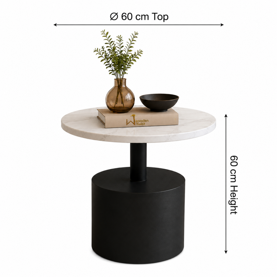 A 60cm Table Sized for Any Corner