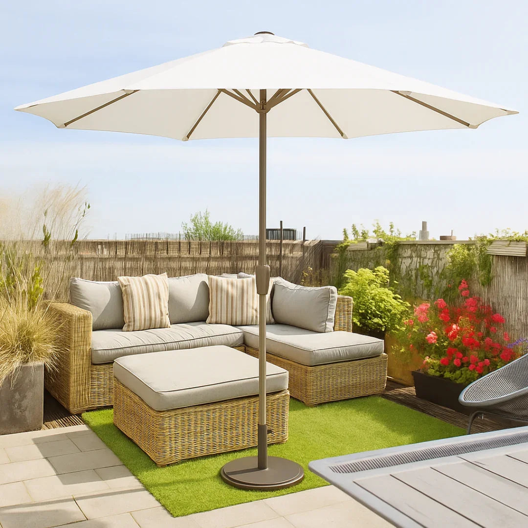 Elegant White Shade With All-Around Coverage