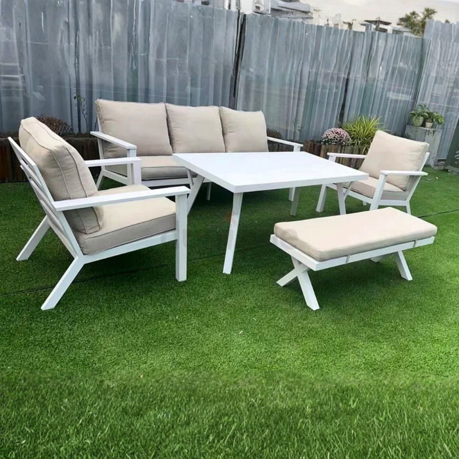Seating and a coffee table, all included