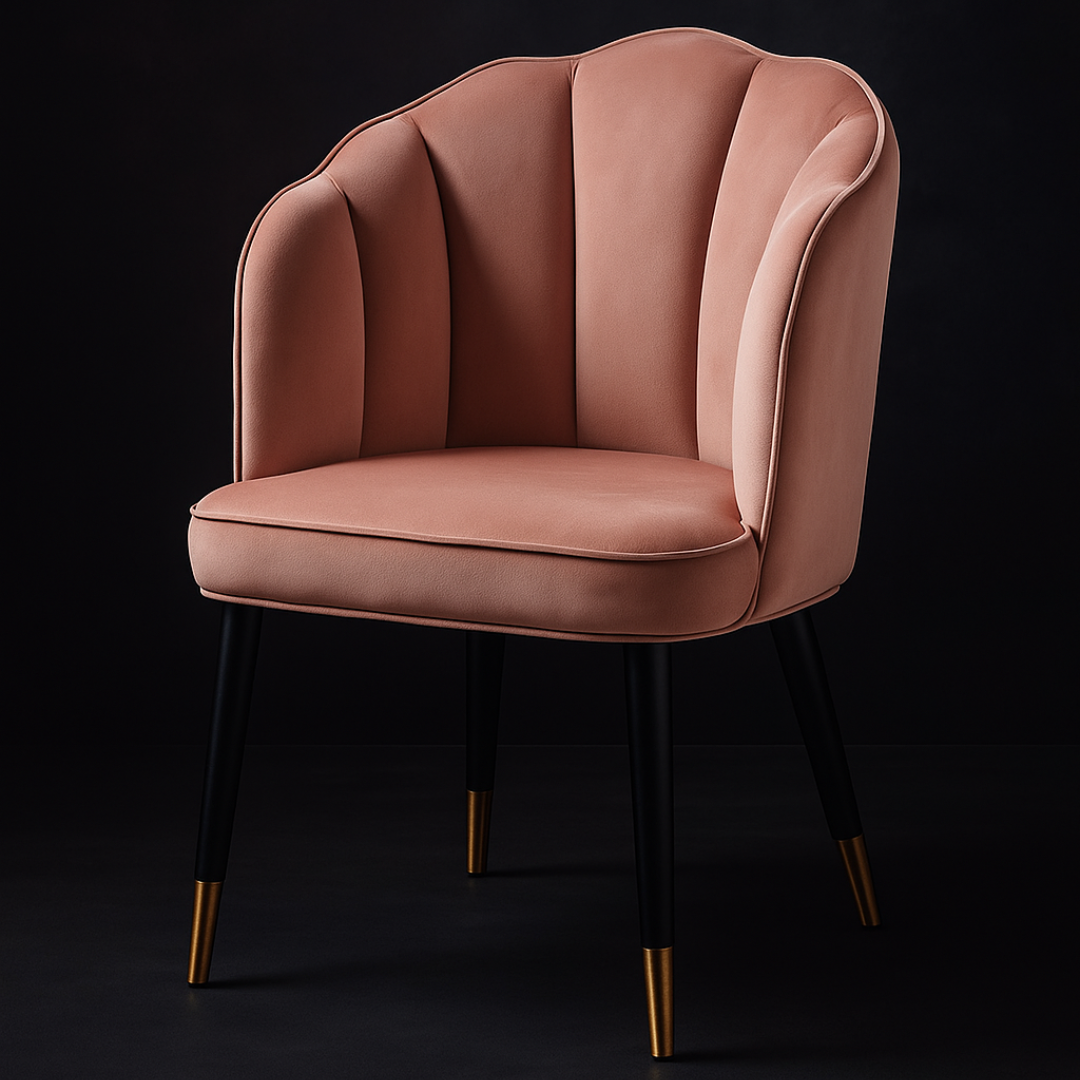 Fuzzy Modern Cafe Dining Chair