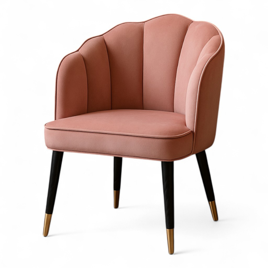 Fuzzy Modern Cafe Dining Chair