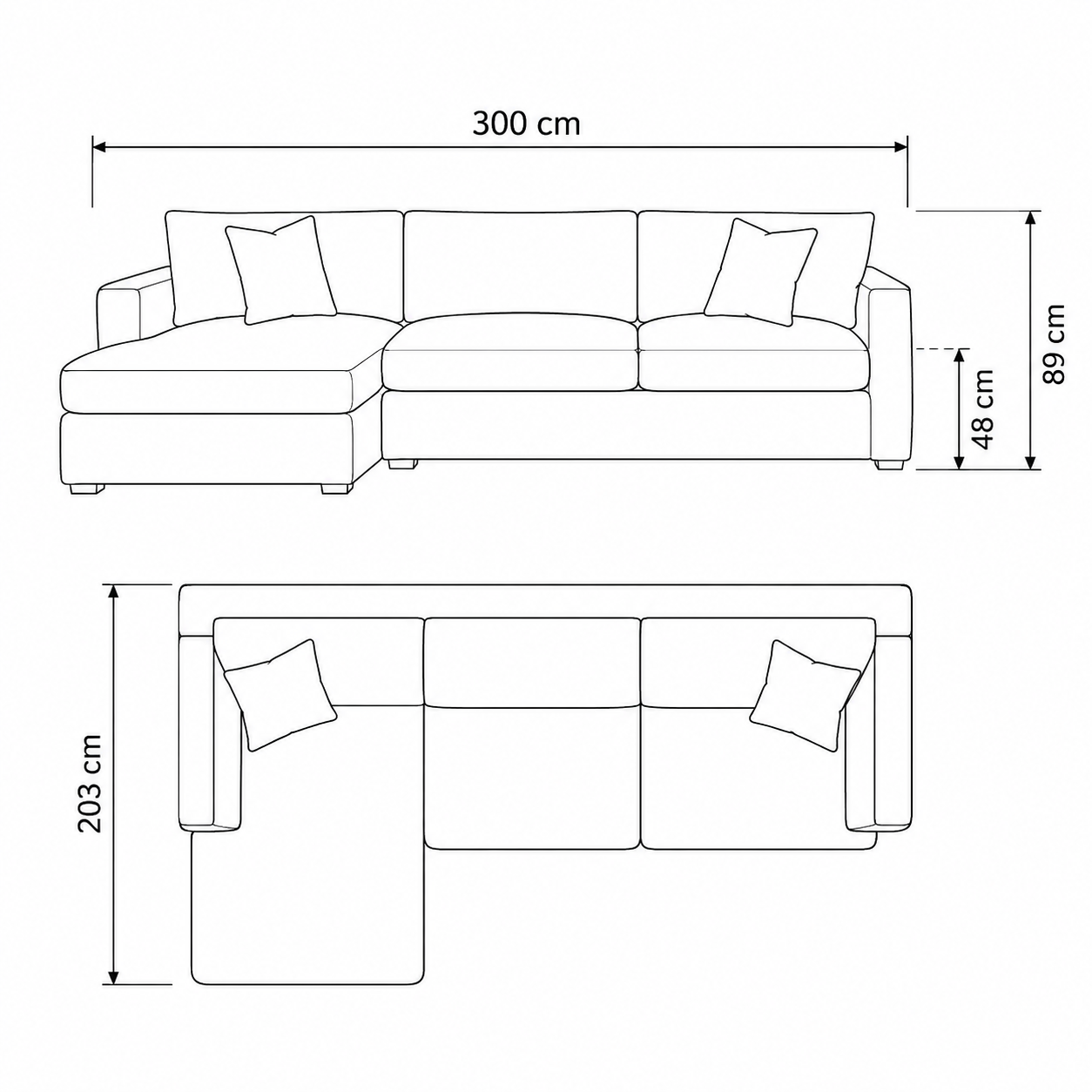 Wooden Twist Modernize Relleno L-Shape 4 Piece Sectional Sofa Set Modular Sofa