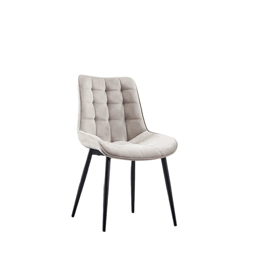 Upholstered Fabric Seat with Tufted Detail