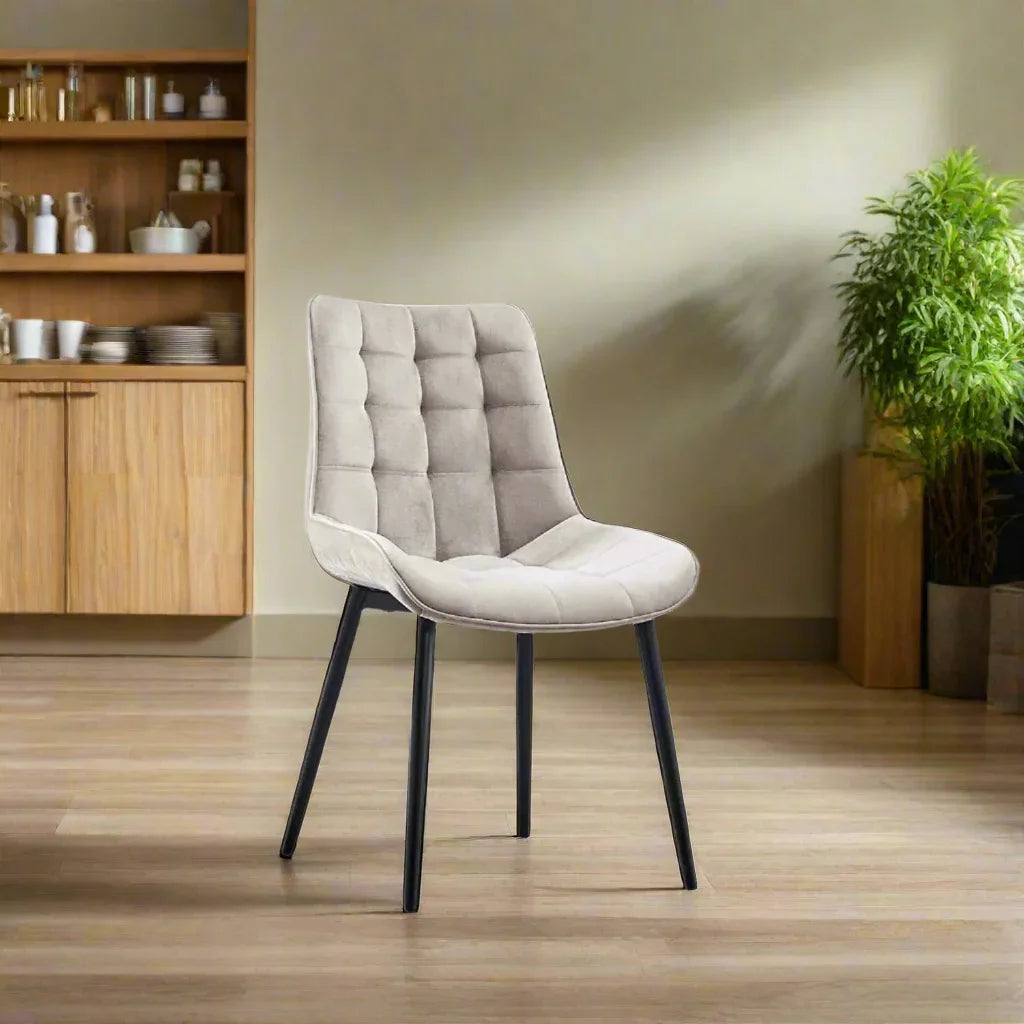 The Tufted Design Modern Cafe Dining Chair
