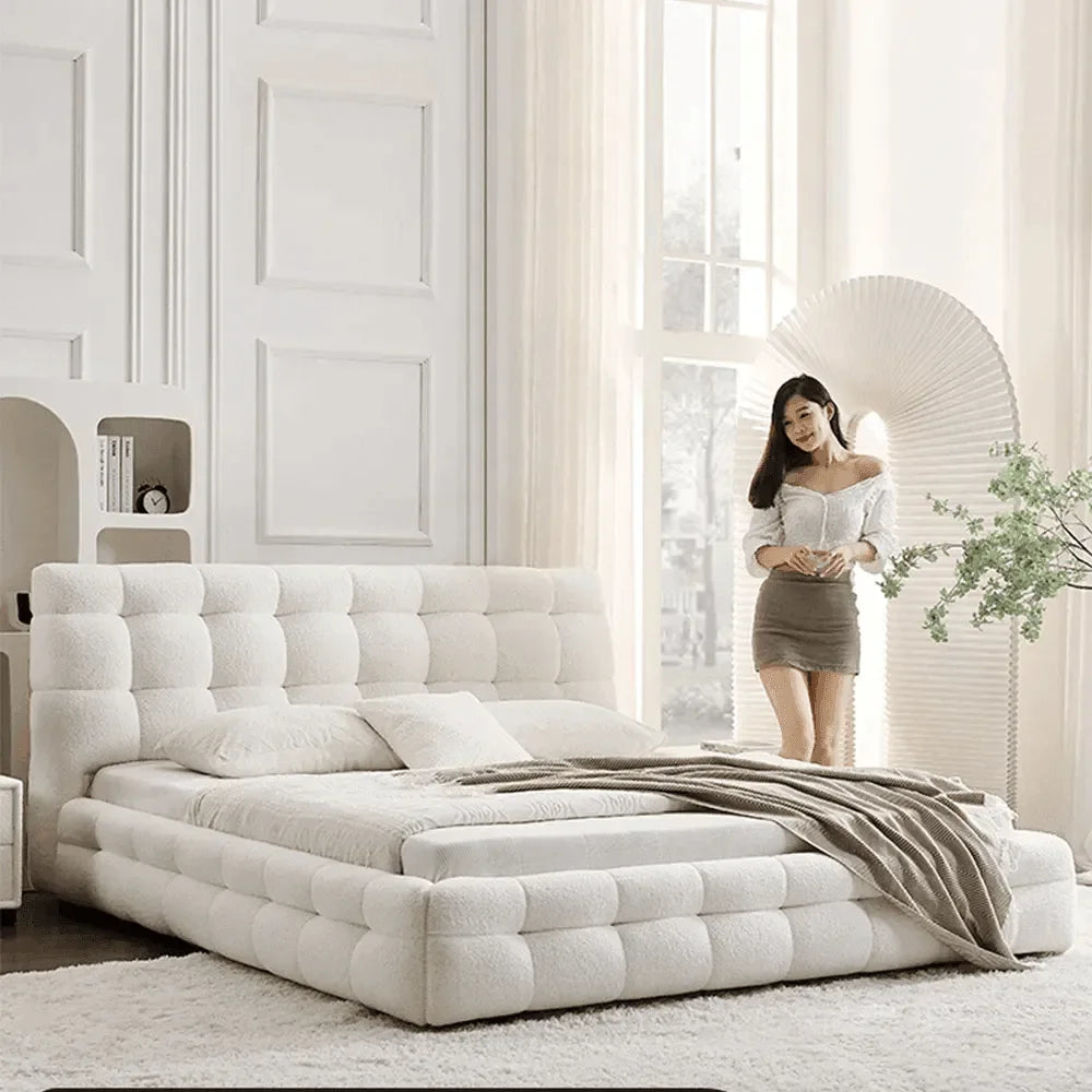 Modern Boucle Luxury for Your Bedroom