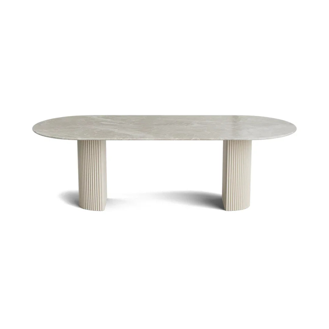 A Marble Centerpiece for Modern Dining
