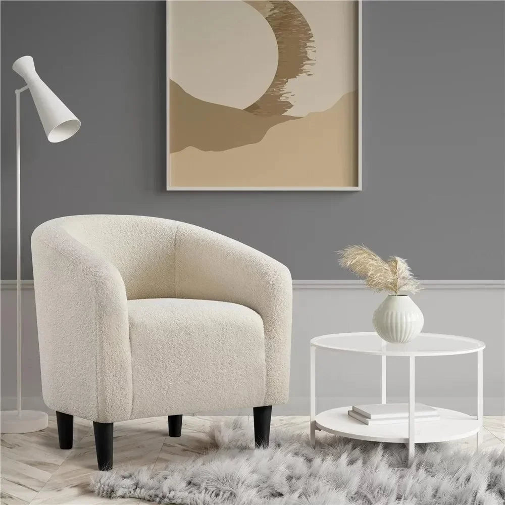 The Globe-Style Boucle Chair, Sized for One