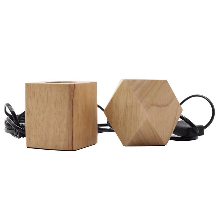 Wooden Retro Lamp Holder Designer Table Lamp