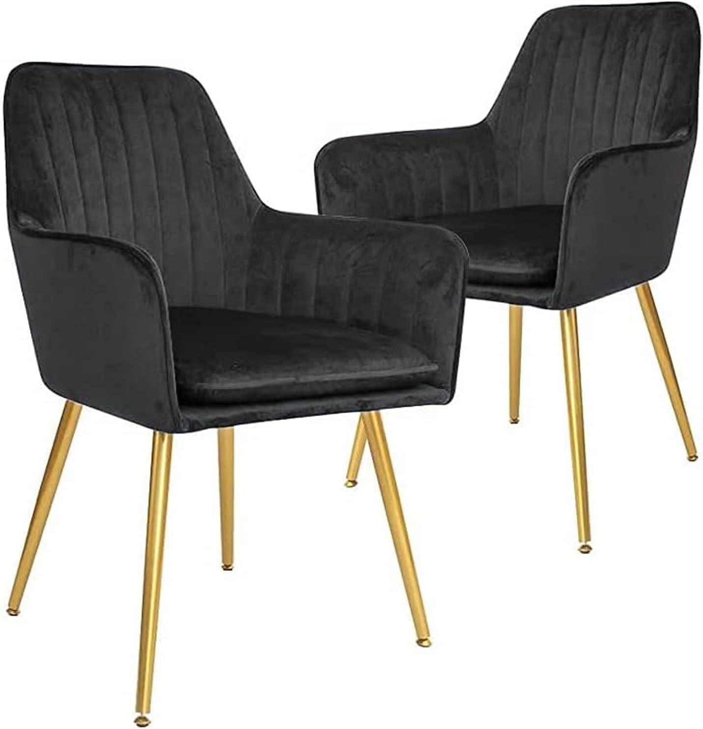 Velvet Fabric Modern Cafe Dining Chair with Metal Legs - Event Rentals - Wooden Twist UAE