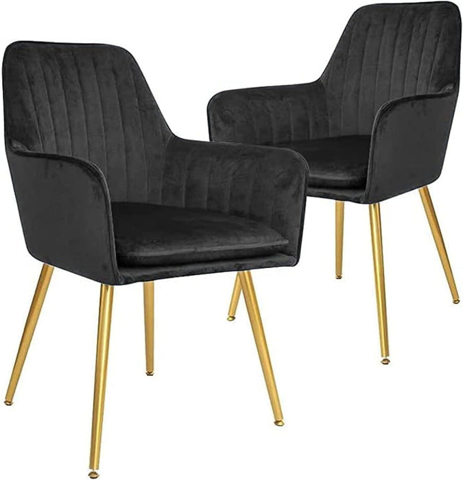 Wooden Twist Bonzer Velvet Fabric Modern Cafe Dining Chair with Metal Legs - Stylish Seating for Kitchen and Dining Room