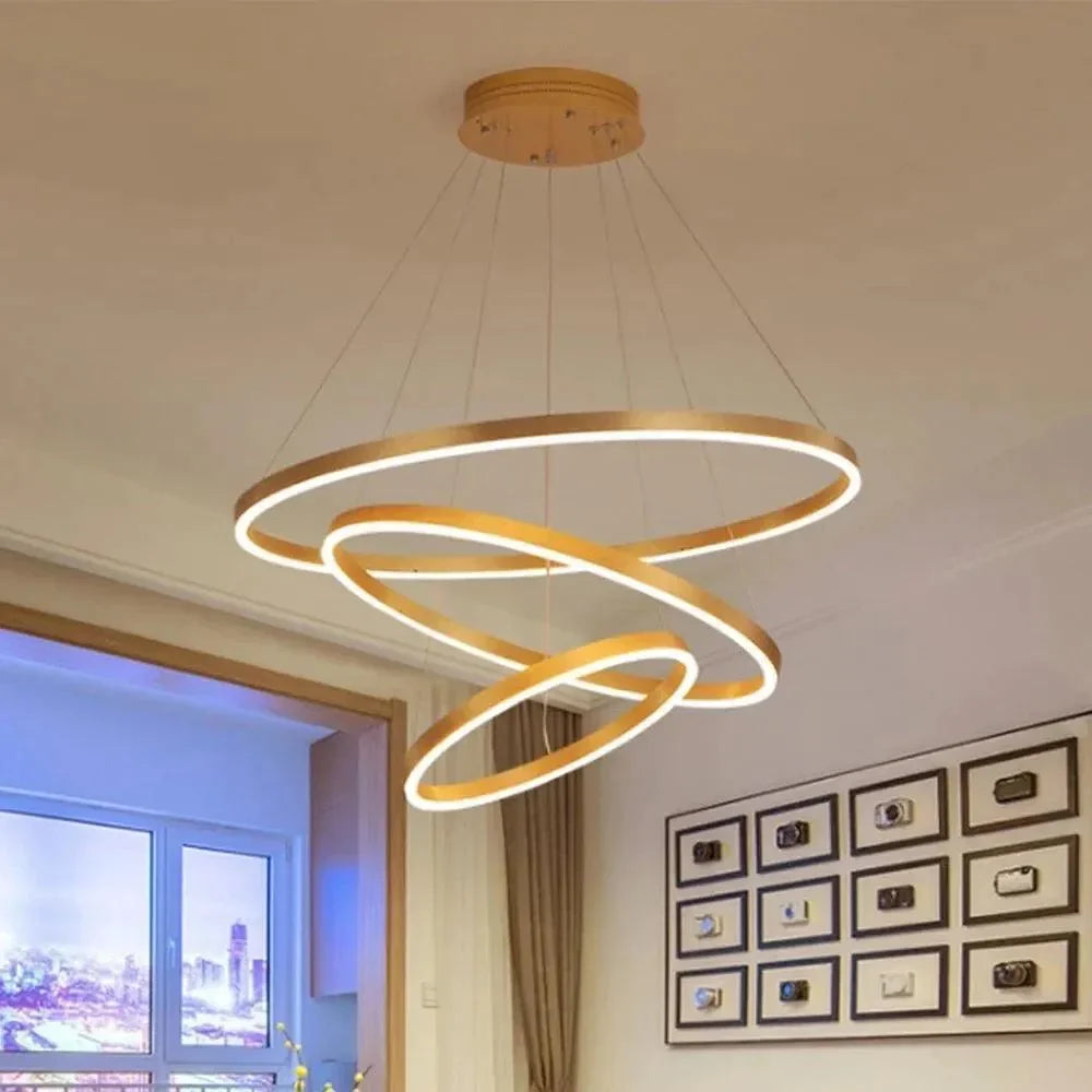 A modern twist on wall lighting, in three circles