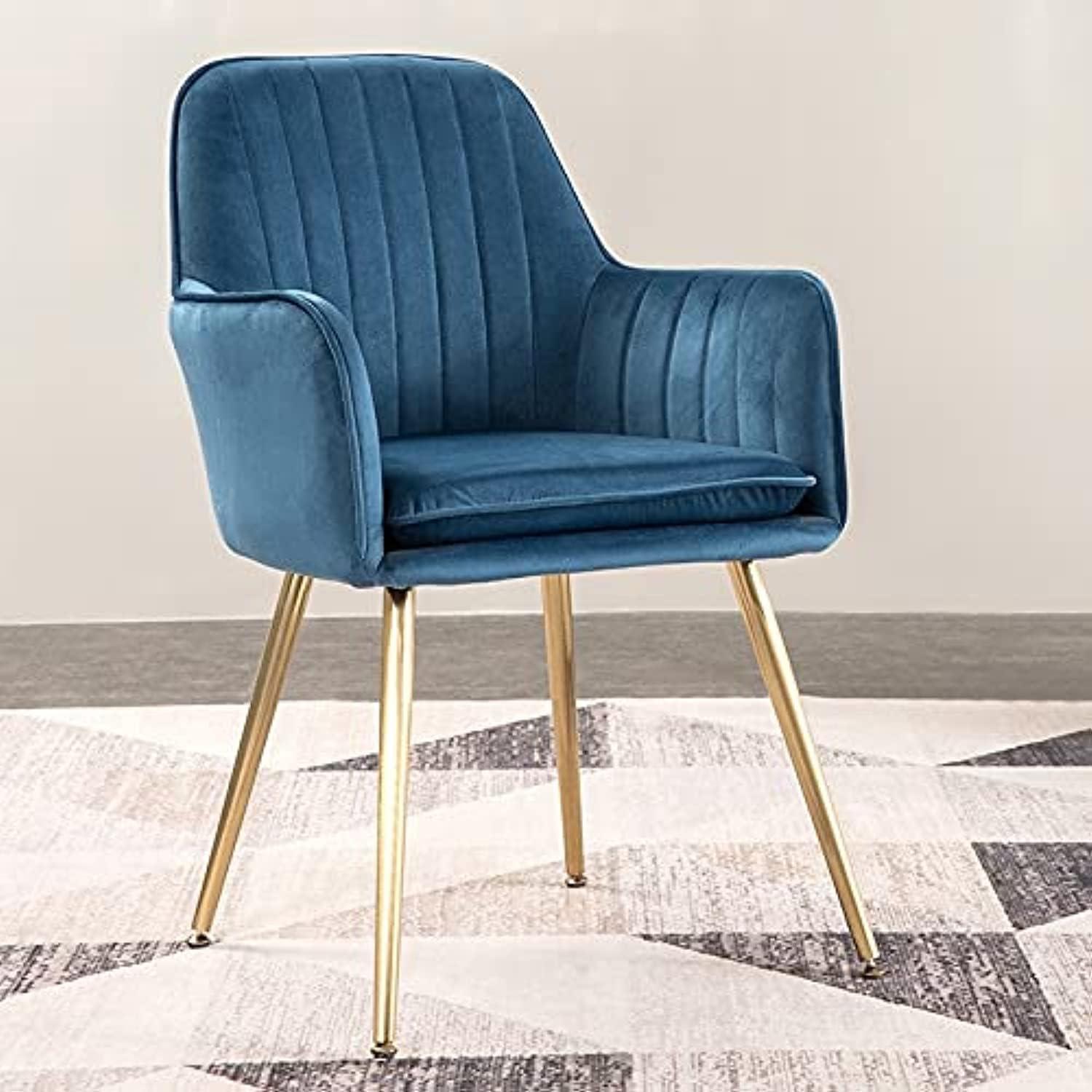 Velvet Fabric Modern Cafe Dining Chair with Metal Legs - Event Rentals - Wooden Twist UAE