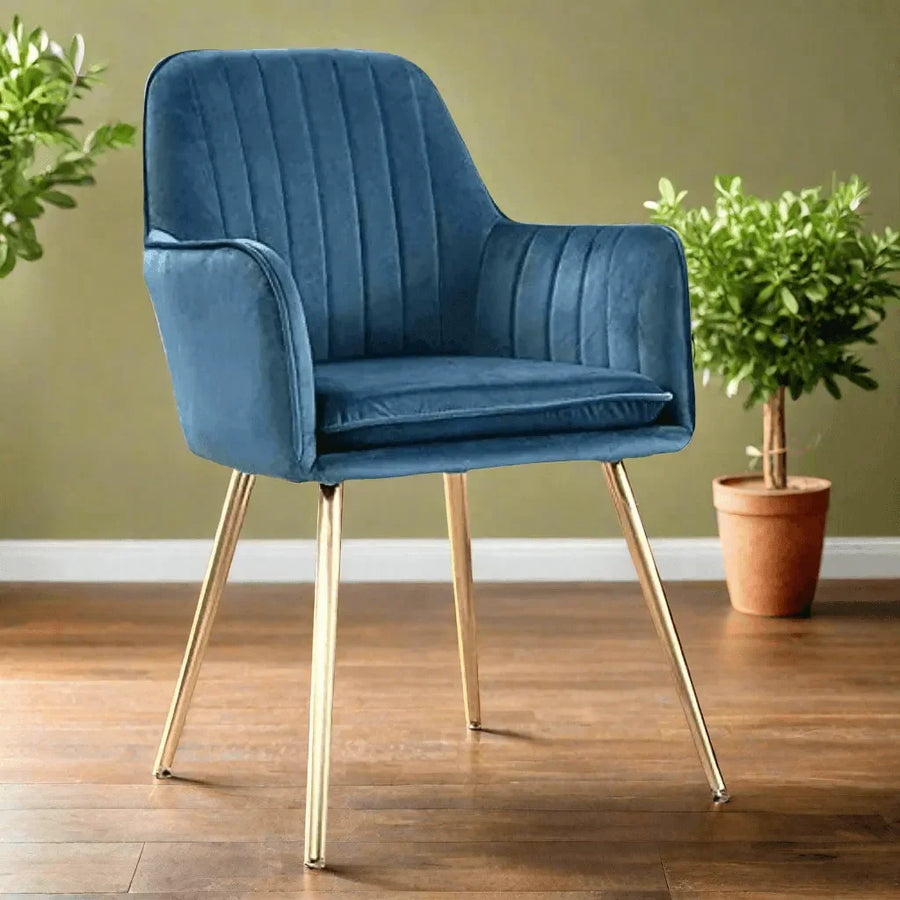 Comfortable Velvet Fabric Seat