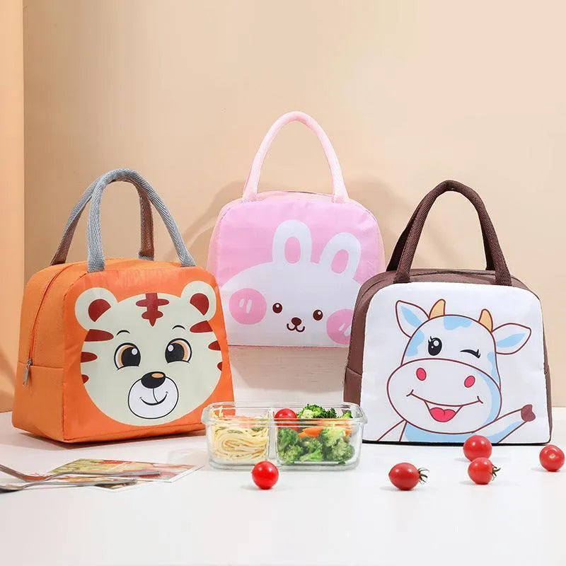 New Cartoon Lunch Box Portable Cooler Bag - Wooden Twist UAE