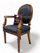 Wooden Twist Gramps Handmade Carved Sheesham Wood Armrest Chair - Wooden Twist UAE